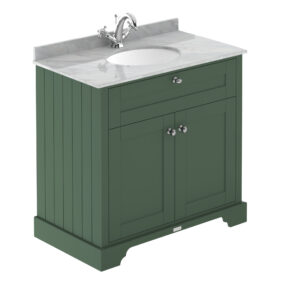 Hudson Reed 800mm Cabinet & Marble Top (1TH) LOF829