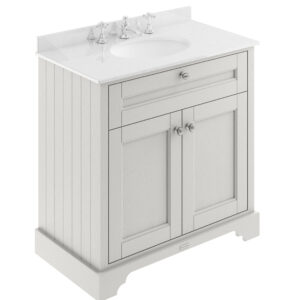 Hudson Reed 800mm Cabinet & Marble Top (3TH) LOF431