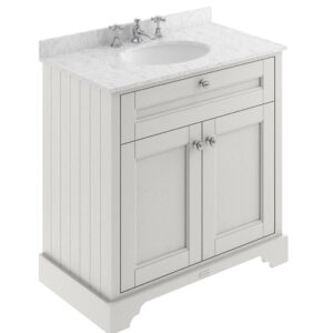 Hudson Reed 800mm Cabinet & Marble Top (3TH) LOF432