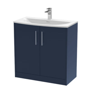 Hudson Reed 800mm Floor Standing 2-Door Vanity & Basin 4 JNU2905G