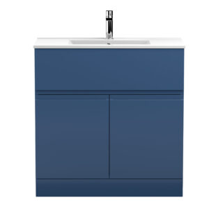 Hudson Reed 800mm Floor Standing 2-Door Vanity Unit & Basin 2 URB305B