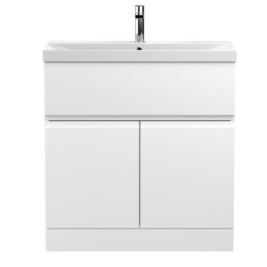 Hudson Reed 800mm Floor Standing 2-Door Vanity Unit & Basin 3 URB105D