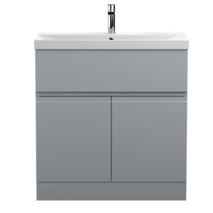 Hudson Reed 800mm Floor Standing 2-Door Vanity Unit & Basin 3 URB205D