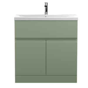 Hudson Reed 800mm Floor Standing 2 Door/Drawer Unit & Basin 1 URB805A