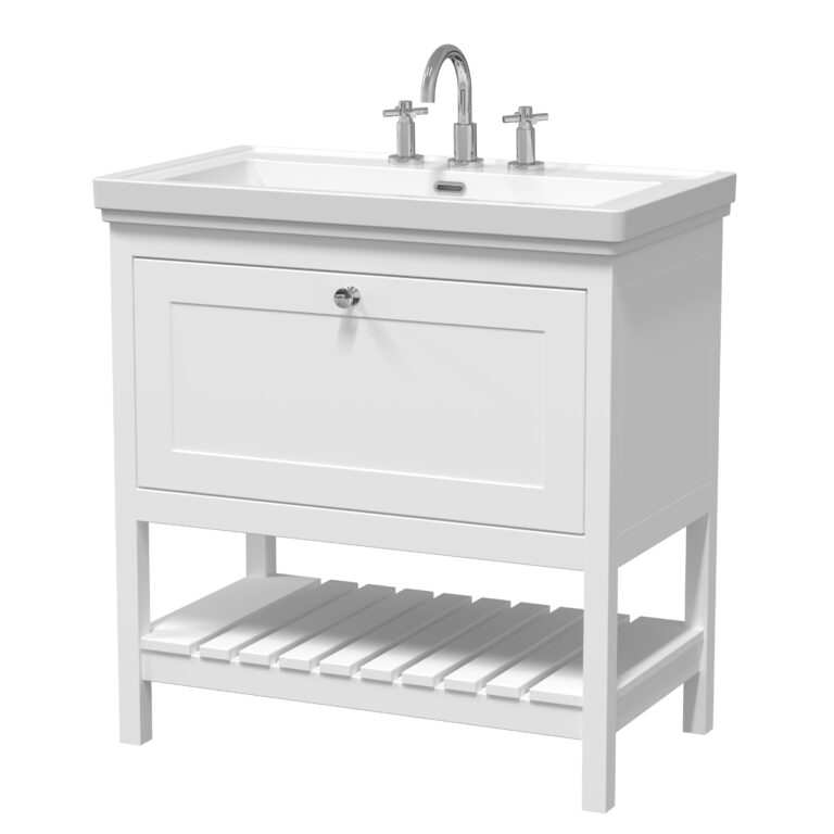 Hudson Reed 800mm Floor Standing Vanity & Basin 3TH BEX127B