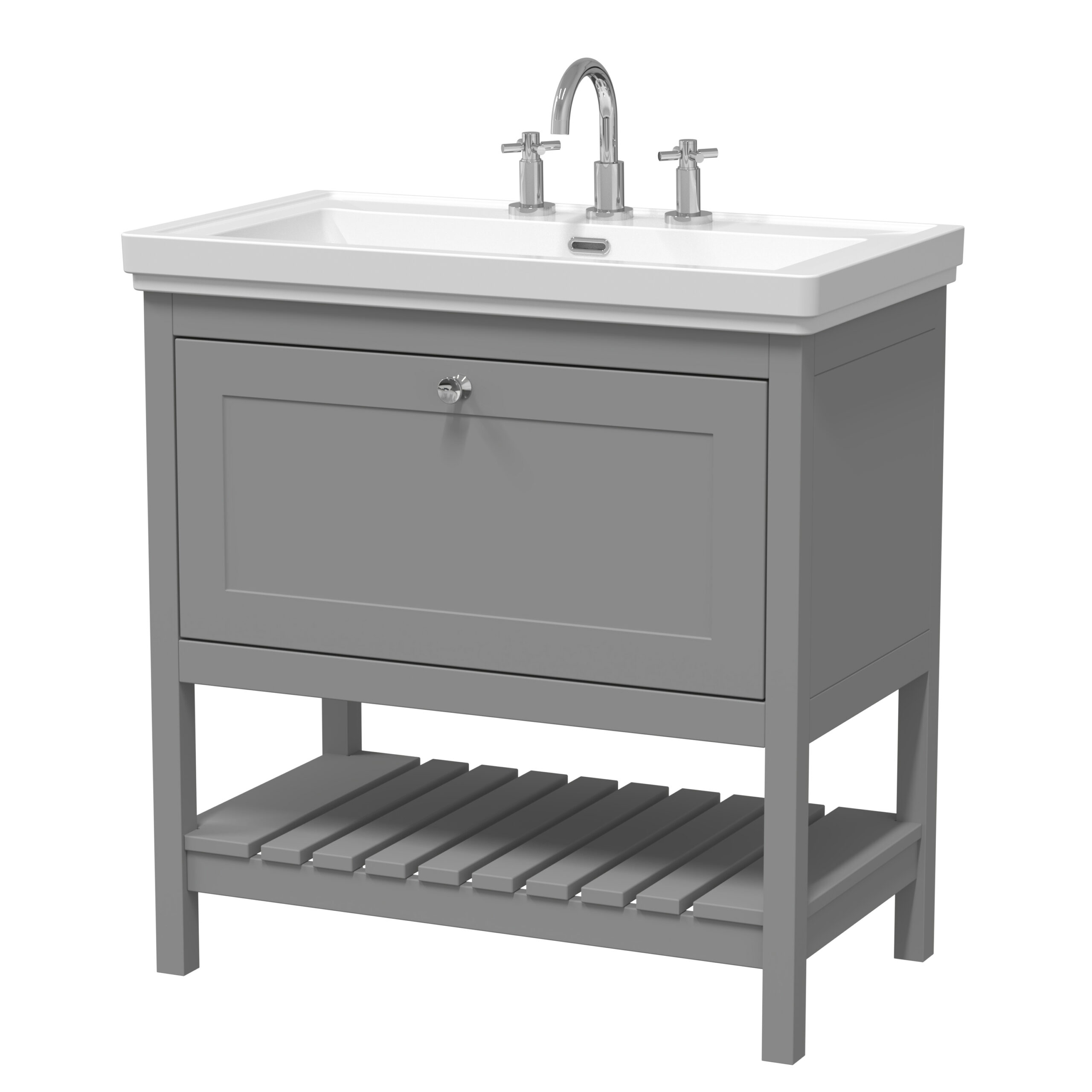 Hudson Reed 800mm Floor Standing Vanity & Basin 3TH BEX227B