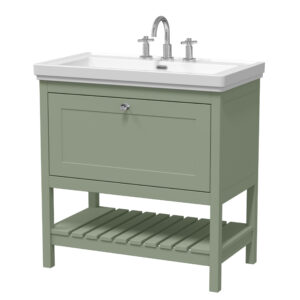 Hudson Reed 800mm Floor Standing Vanity & Basin 3TH BEX827B