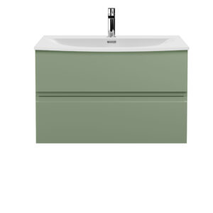 Hudson Reed 800mm Wall Hung 2 Drawer Unit & Basin 4 URB806G
