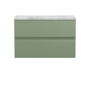 Hudson Reed 800mm Wall Hung 2 Drawer Unit & Laminate Top URB806LBG