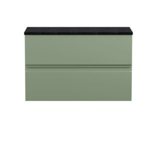 Hudson Reed 800mm Wall Hung 2 Drawer Unit & Laminate Top URB806LSB