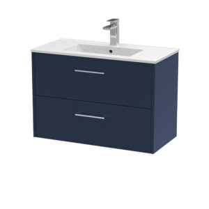 Hudson Reed 800mm Wall Hung 2-Drawer Vanity & Basin 2 JNU2926B