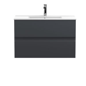 Hudson Reed 800mm Wall Hung 2 Drawer Vanity & Basin 2 URB1406B