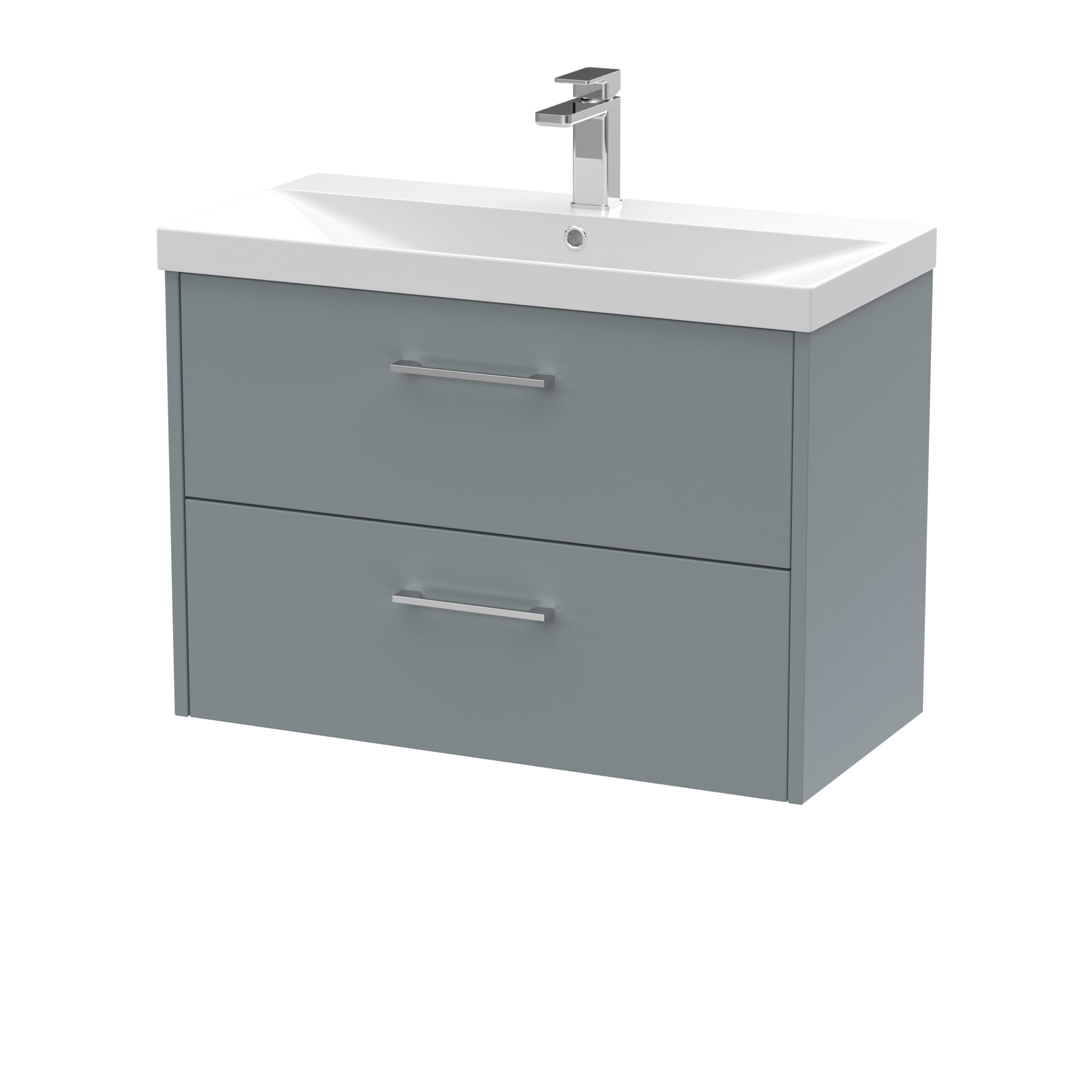 Hudson Reed 800mm Wall Hung 2 Drawer Vanity & Basin 3 JNU2326D