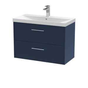 Hudson Reed 800mm Wall Hung 2-Drawer Vanity & Basin 3 JNU2926D