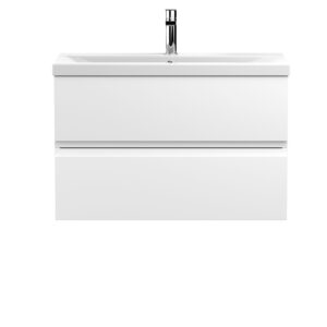 Hudson Reed 800mm Wall Hung 2-Drawer Vanity Unit & Basin 1 URB106A
