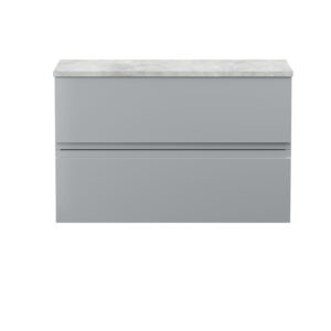 Hudson Reed 800mm Wall Hung 2-Drawer Vanity Unit & Laminate Worktop URB206LBG