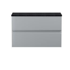 Hudson Reed 800mm Wall Hung 2-Drawer Vanity Unit & Laminate Worktop URB206LSB