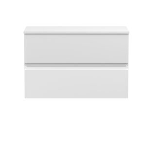 Hudson Reed 800mm Wall Hung 2-Drawer Vanity Unit & Worktop URB106W