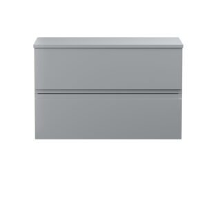 Hudson Reed 800mm Wall Hung 2-Drawer Vanity Unit & Worktop URB206W