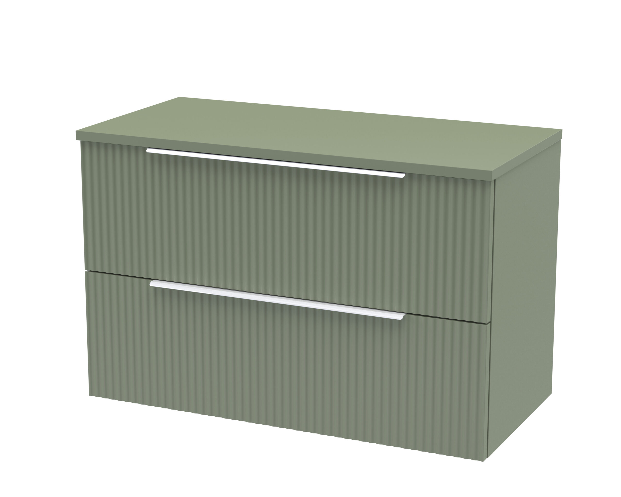 Hudson Reed 800mm Wall Hung 2 Drawer Vanity & Worktop DFF895W