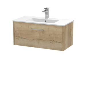 Hudson Reed 800mm Wall Hung Single Drawer Vanity & Basin 2 JNU1825B