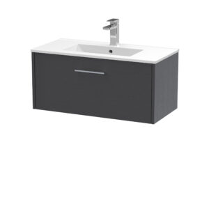 Hudson Reed 800mm Wall Hung Single Drawer Vanity & Basin 2 JNU2225B