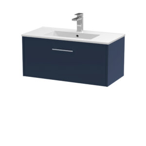 Hudson Reed 800mm Wall Hung Single Drawer Vanity & Basin 2 JNU2925B