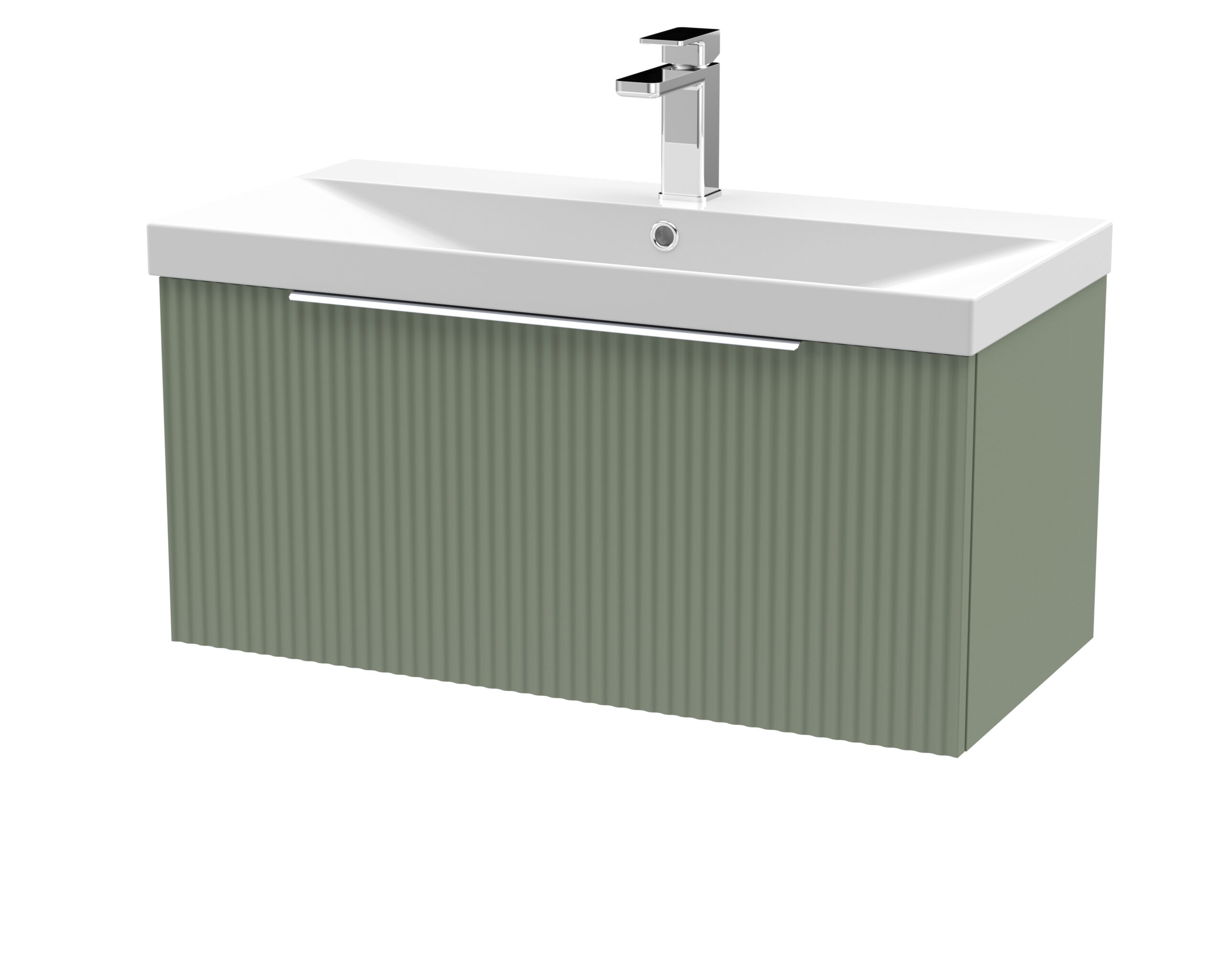 Hudson Reed 800mm Wall Hung Single Drawer Vanity & Basin 3 DFF896D