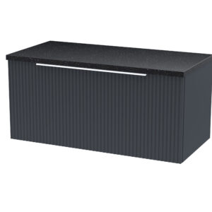 Hudson Reed 800mm Wall Hung Single Drawer Vanity & Laminate Top DFF1496LSB