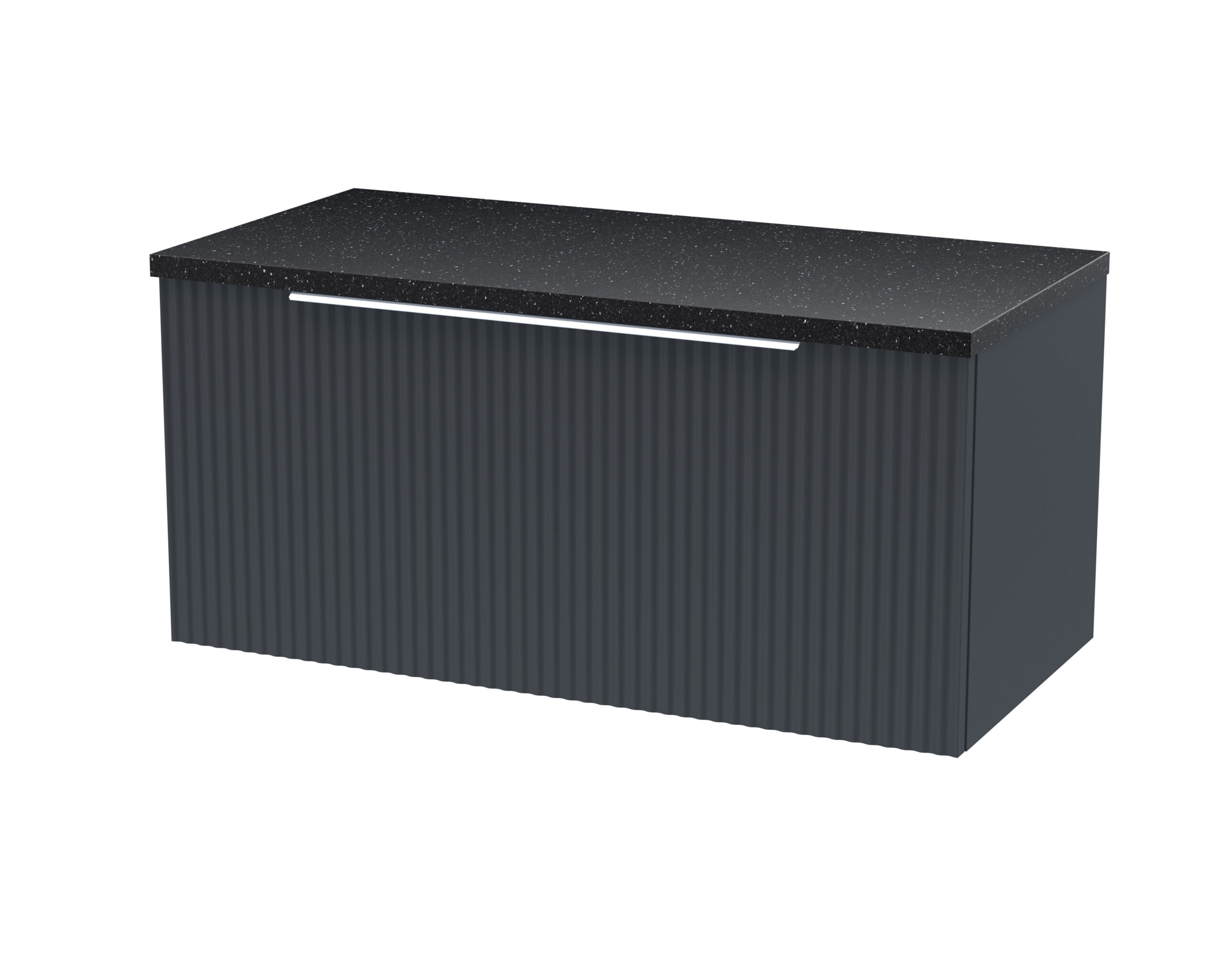 Hudson Reed 800mm Wall Hung Single Drawer Vanity & Laminate Top DFF1496LSB