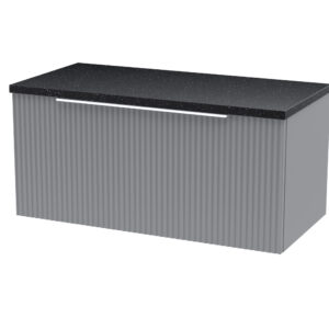 Hudson Reed 800mm Wall Hung Single Drawer Vanity & Laminate Top DFF296LSB