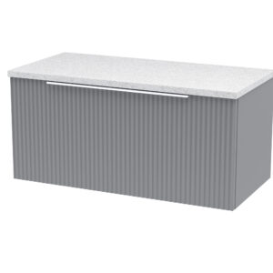 Hudson Reed 800mm Wall Hung Single Drawer Vanity & Laminate Top DFF296LSW