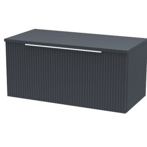 Hudson Reed 800mm Wall Hung Single Drawer Vanity & Worktop DFF1496W