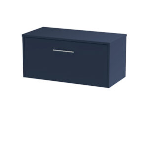 Hudson Reed 800mm Wall Hung Single Drawer Vanity & Worktop JNU2925W