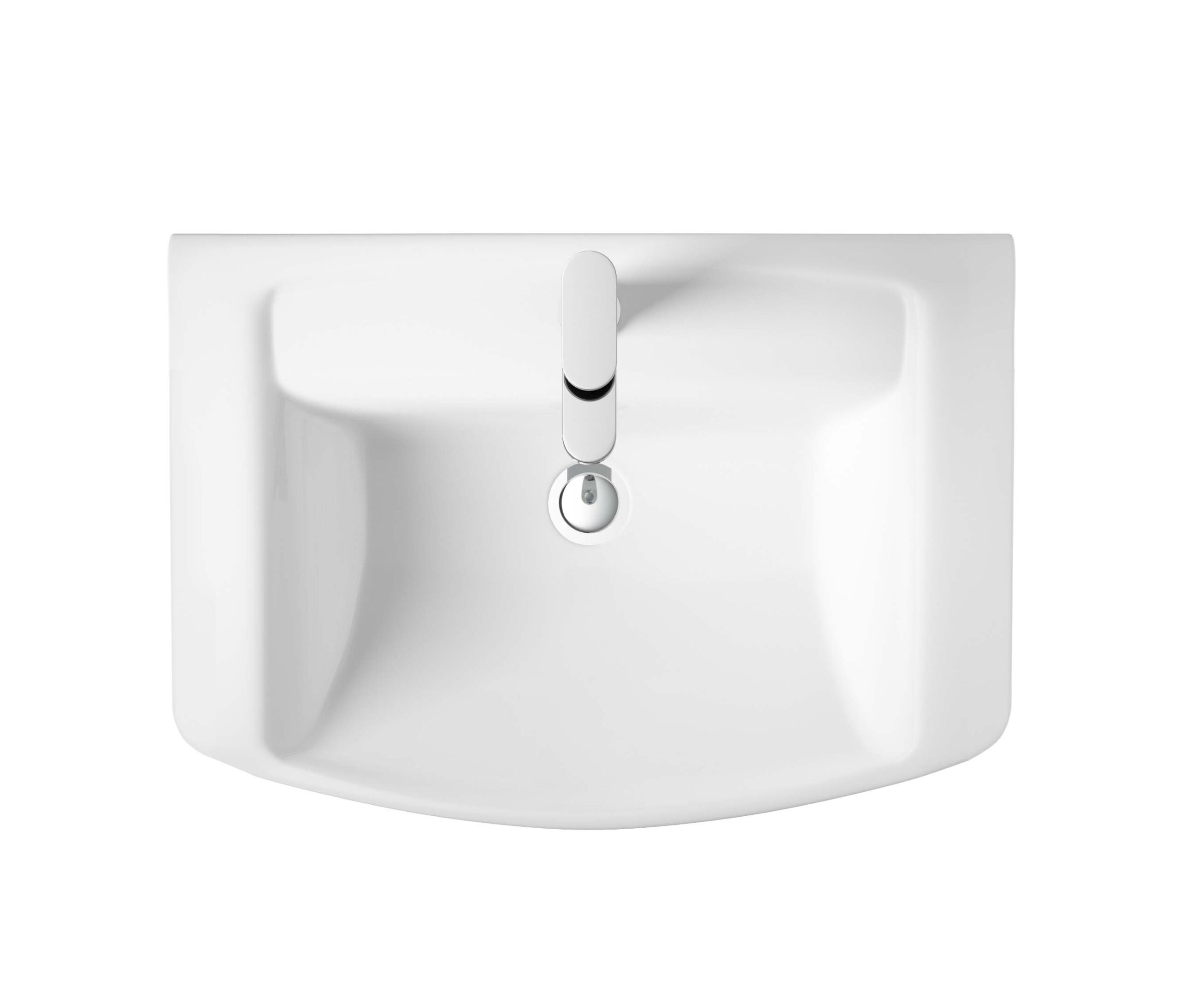 Hudson Reed 850mm Basin & Semi Pedestal CCL007 - Image 2