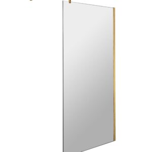 Hudson Reed 900mm Wetroom Screen With Brass Support Bar WRSBB90