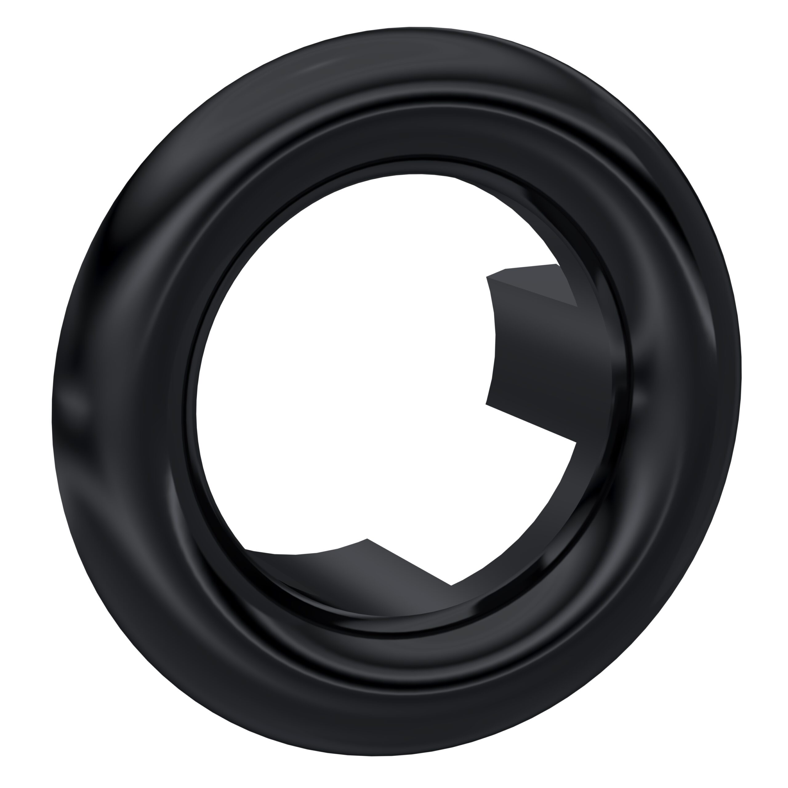 Hudson Reed Black Overflow Cover OVFL02