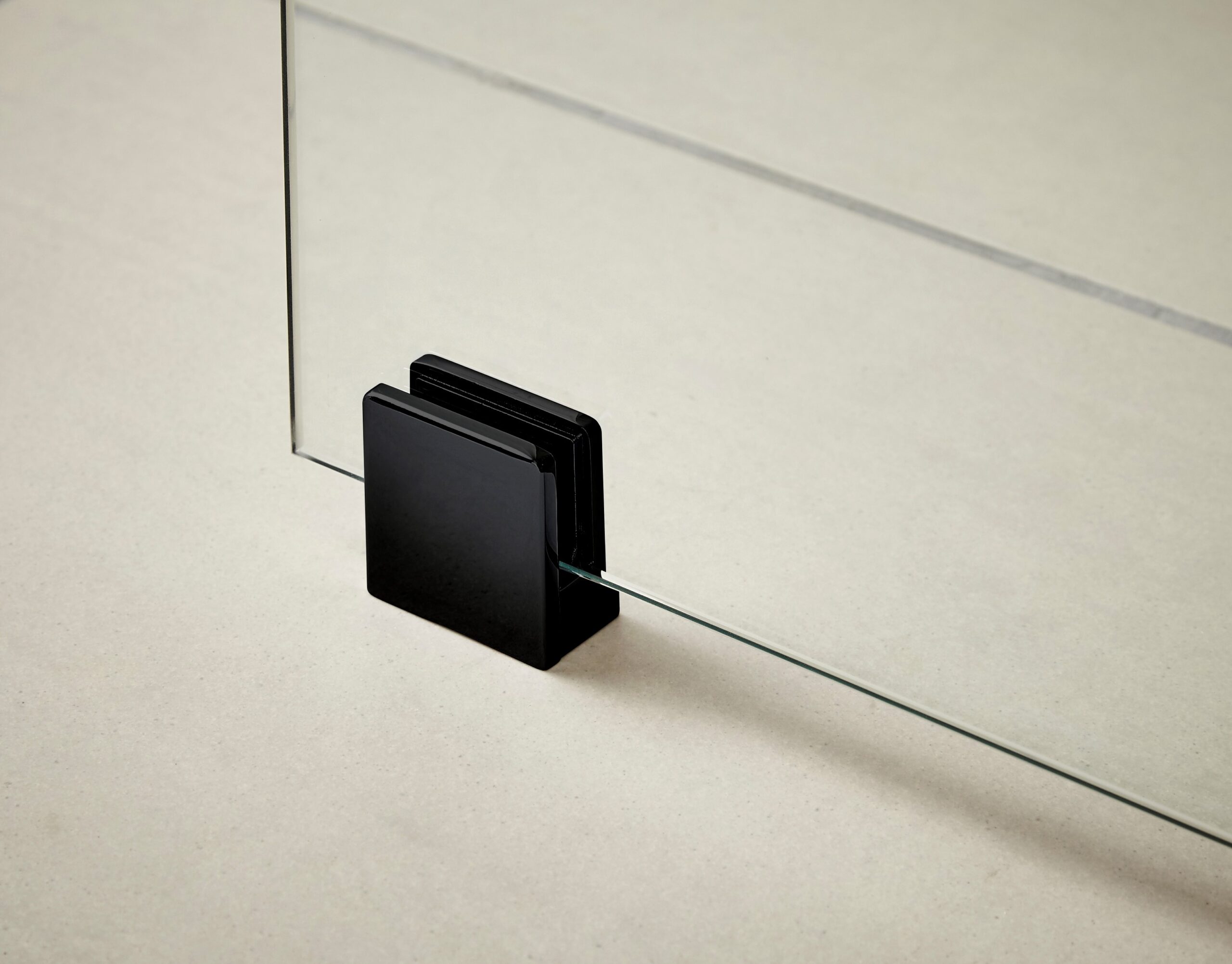 Hudson Reed Black Wetroom Foot and Wall Bracket WRSF008 - Image 2