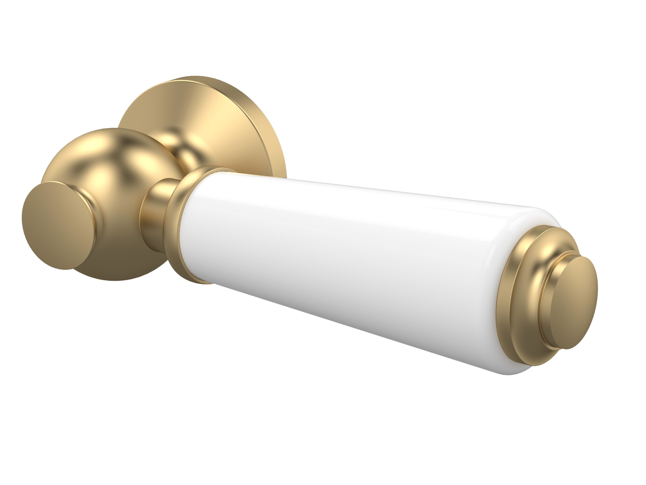Hudson Reed Brushed Brass Ceramic Handle WC Lever E870