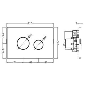 Hudson-Reed-Brushed-Brass-Round-Plate-for-Pneumatic-Dual-Flush-MDPP03R-3