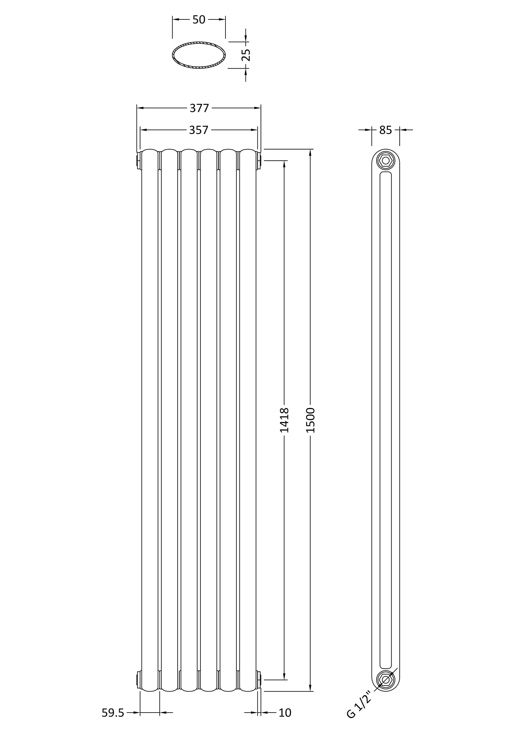 Hudson Reed Designer Radiator HSA002 - Image 4