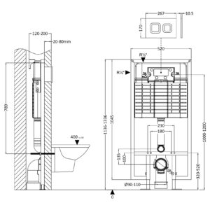 Hudson-Reed-Dual-Flush-Concealed-Cistern-Frame-Square-Plate-XTY809S-3