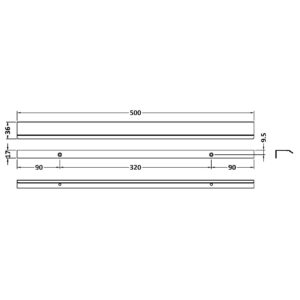 Hudson-Reed-Finger-Pull-Handle-500mm-H126-3