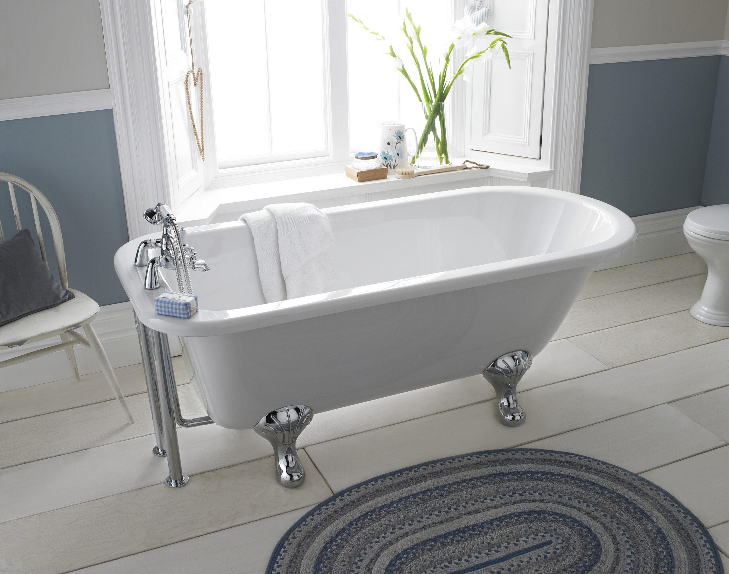 Hudson Reed Freestanding Bath - Corbel Leg Set (1700mm) RL1707T - Image 2