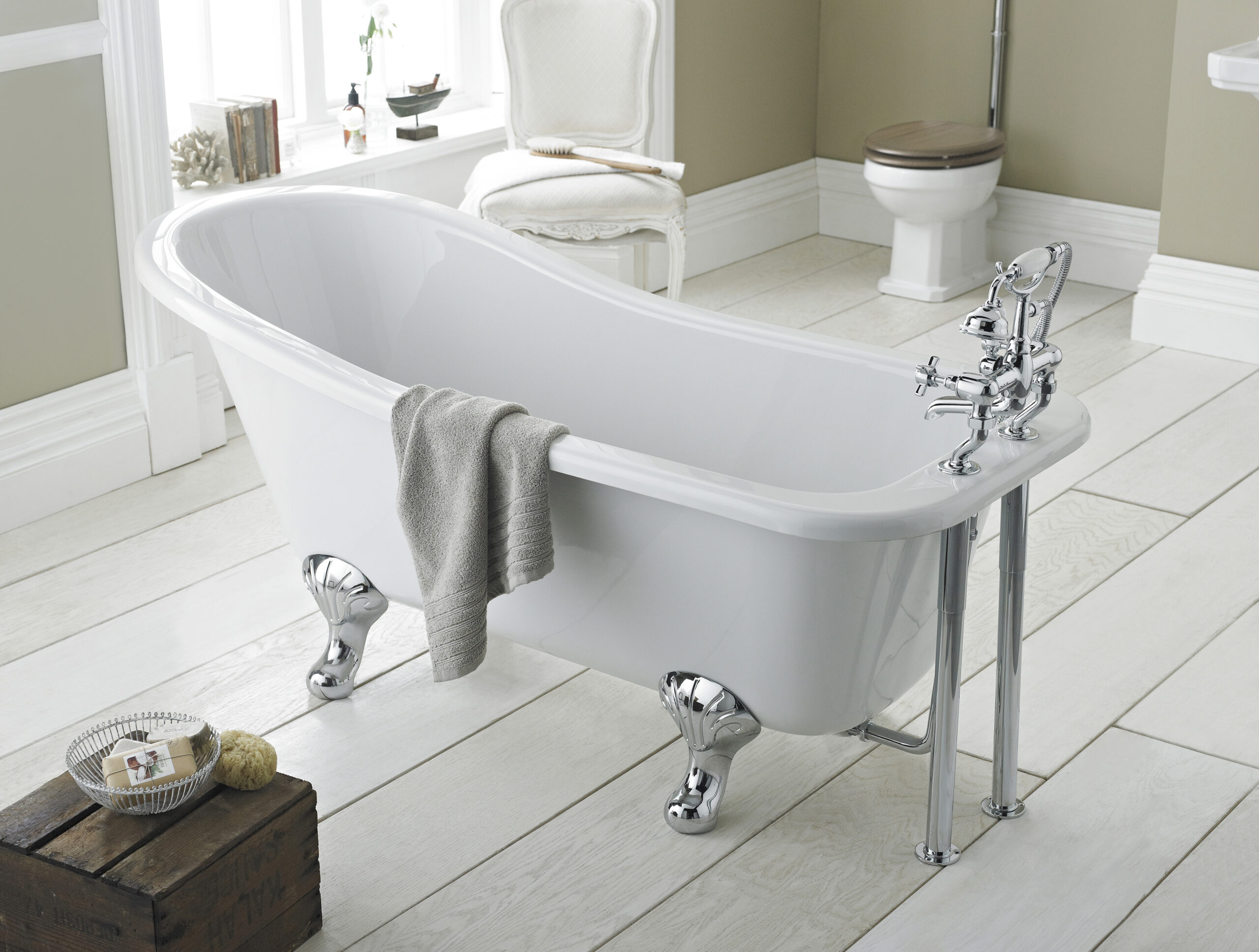 Hudson Reed Freestanding Bath - Pride Leg Set (1500mm) RL1490C2 - Image 2