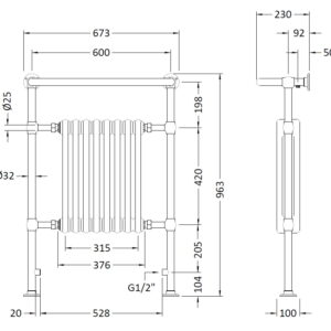 Hudson-Reed-Harrow-Traditional-Radiator-MTY022-3
