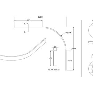 Hudson-Reed-Leg-Set-Suitable-for-1000-1200-Quad-Offset-Trays-LEG6S-3
