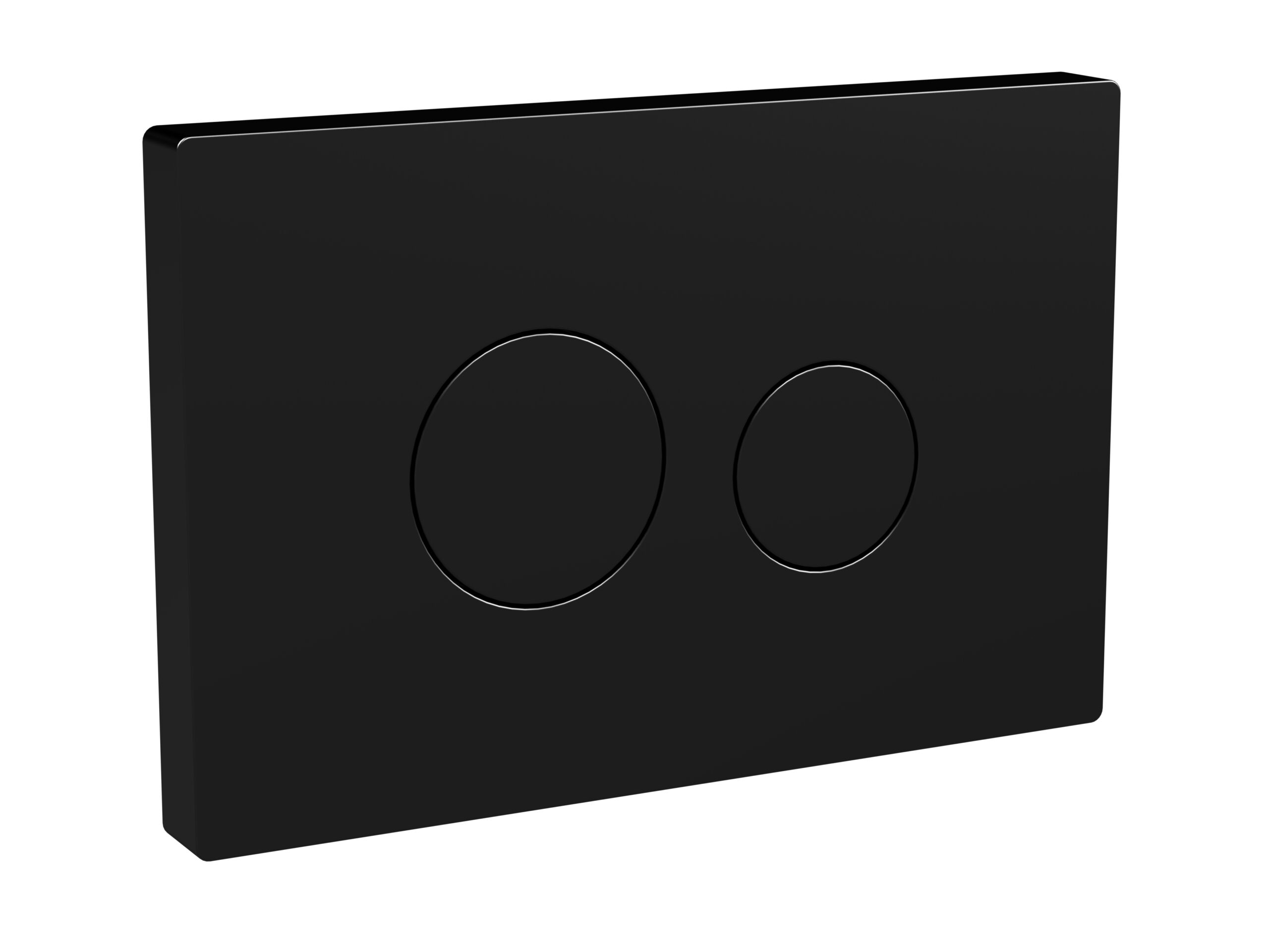 Hudson Reed Matt Black Round Plate for Pneumatic Dual Flush MDPP02R