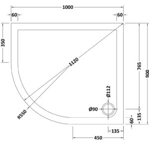 Hudson-Reed-Offset-Quadrant-Shower-Tray-LH-1000-x-900mm-TR71110-3