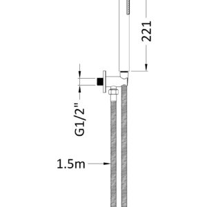 Hudson-Reed-Outlet-Elbow-Parking-Bracket-Flex-and-Handset-A3263-3